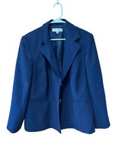Jones Studio Navy Blue Double-Button Women's Blazer
