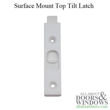 Weathershield Surface Mount Tilt Latch 5/8 x 2-7/8 Square End Creamy White