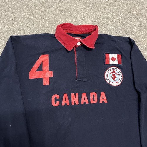 Vintage Y2K Canada Rugby Long Sleeve Shirt Size Large - Picture 3 of 5