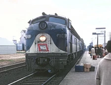 Wabash E8A 1003 with westbound Train 1, The Wabash Cannonball 8.5 x 11 Photo