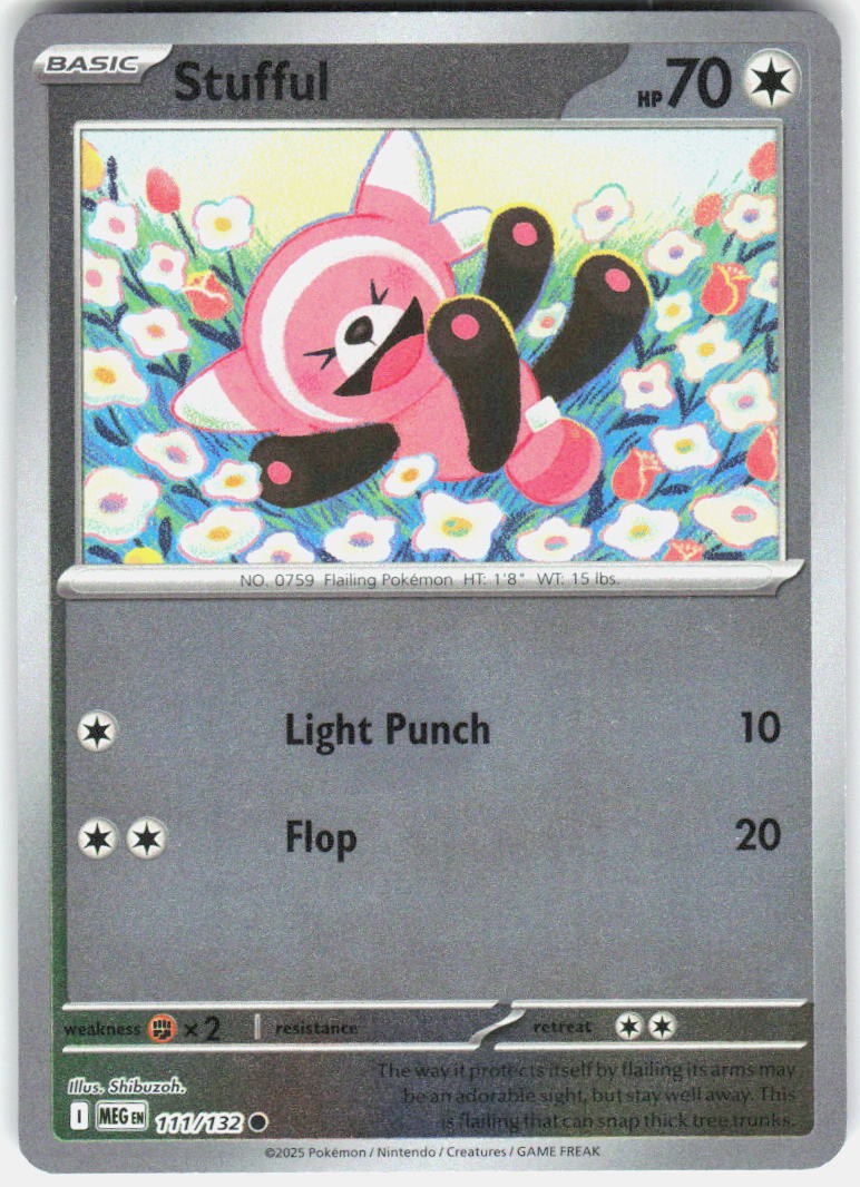 Stufful Reverse Holo Common ME01: Mega Evolution 111/132 NM