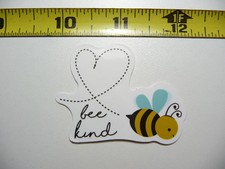 BEE KIND BEE HEART SMALL STICKER DECAL MOTIVATIONAL POSITIVE ATTITUDE MOTIVATE