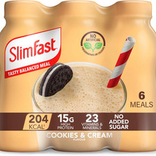 Image of SlimFast Ready to Drink Shakes Meal Replacement Shake for Weight Loss 6 x 325 ML