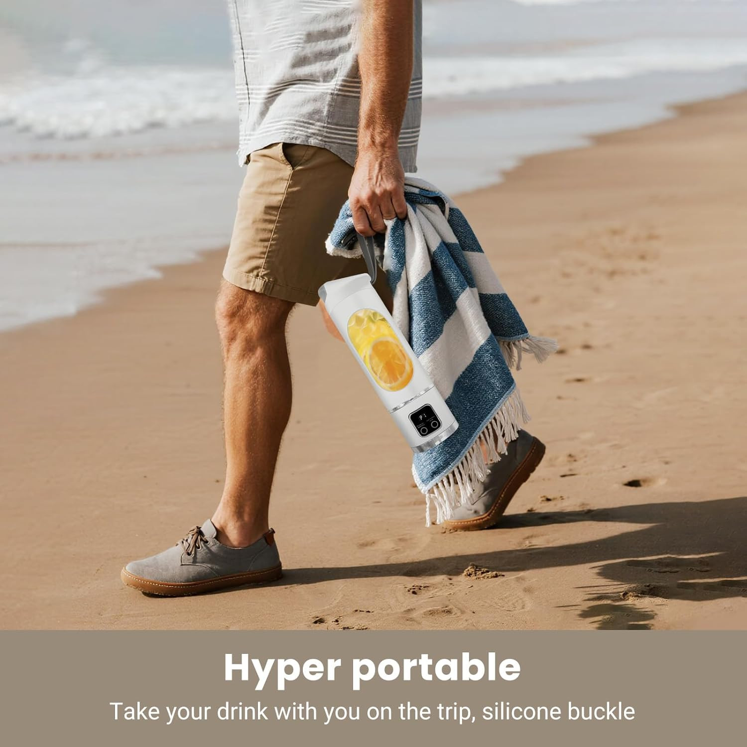 Portable Blender Personal Electric USB，500ML Portable Juicer Shakes and Smoothie