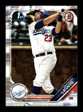 BRANDON LEWIS ⚾ 2019 Bowman Draft #BD-40 LA Dodgers
