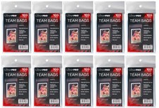 1000 Ultra Pro Team Set Bags Resealable Strip Card Sleeve Sports Trading Storage