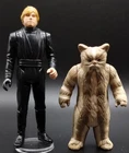 Lot of 2 1983 L.F.L.Star Wars ROTJ LUKE SKYWALKER & LOGRAY EWOK Action Figures