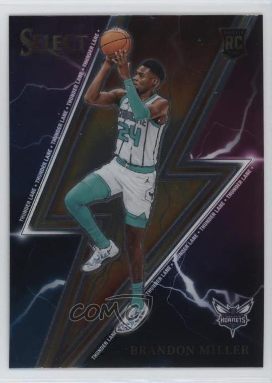 2023-24 Panini Select Thunder Lane Brandon Miller #12 0ms5