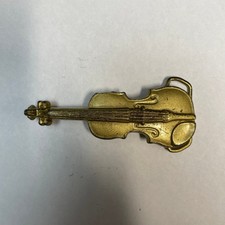 Vintage Violin Belt Buckle - Fiddle Musical Instrument 4087