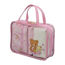 Rilakkuma Travel Pouch Set 7122 Rk46. Pink Sakura New FS Free Shipping Japan