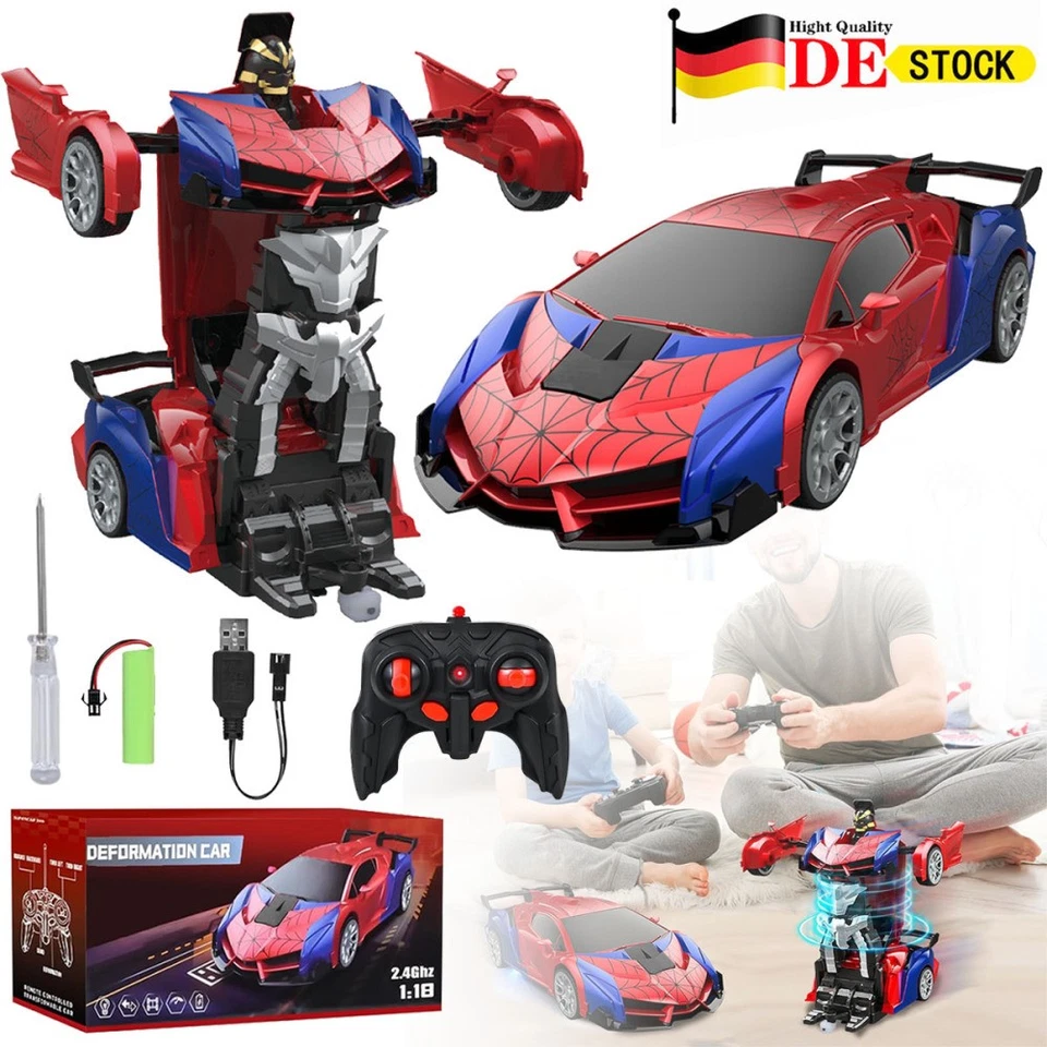 Transformation Roboter Spider RC Auto 1:18 mit Fernbedienung Auto Spielzeug NEU - Bild 3 von 4