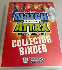 2007/2008 07 08 TOPPS MATCH ATTAX KARTEN KOMPLETT FULL SET IM BINDER