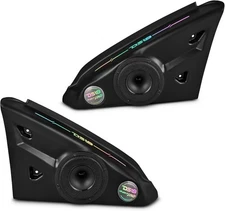 DS18 SLG-AR6LDV2 Polaris Slingshot Armrest Panels Loaded 2x6.5" LED OEM Pair