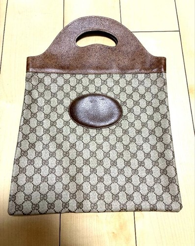 Gucci Vintage GG Monogram Canvas Handbag