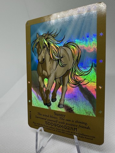 Bella Sara TCG Sunny VPF1/1 Promo Rare FOIL HOLO Series 2 - Picture 3 of 6