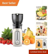 Cold Press Juicer Machines, 5.8" Large Feed Chute Slow Masticating Juice Maker f