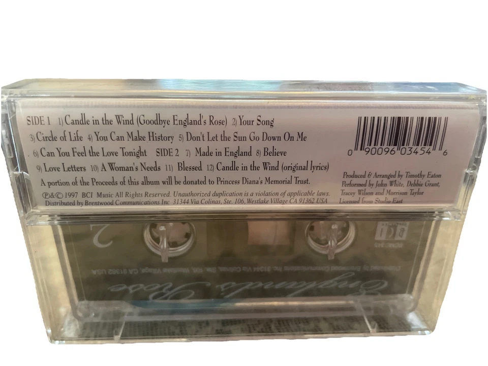 Englands Rose: A Tribute to Elton John ~ Various Artists ~ Pop Cassette ~ New - Image 2 of 4