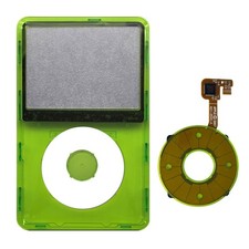 iPod Classic Clear Green Center Click Wheel Button Faceplate Face Plate 6th 7th