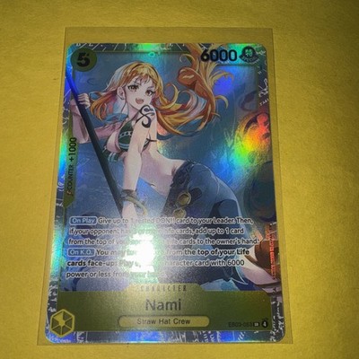 One Piece TCG Nami EB03-053 SR Extra Booster English Foil NM