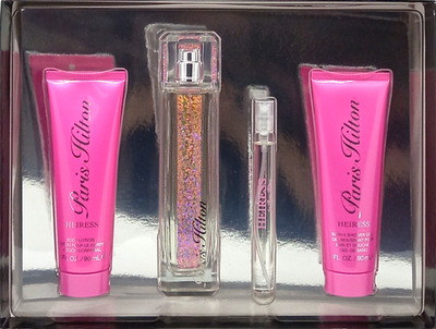 PARIS HILTON HEIRESS LIMITED EDITION 4 PCS GIFT SET WOMEN EDP 3.4
