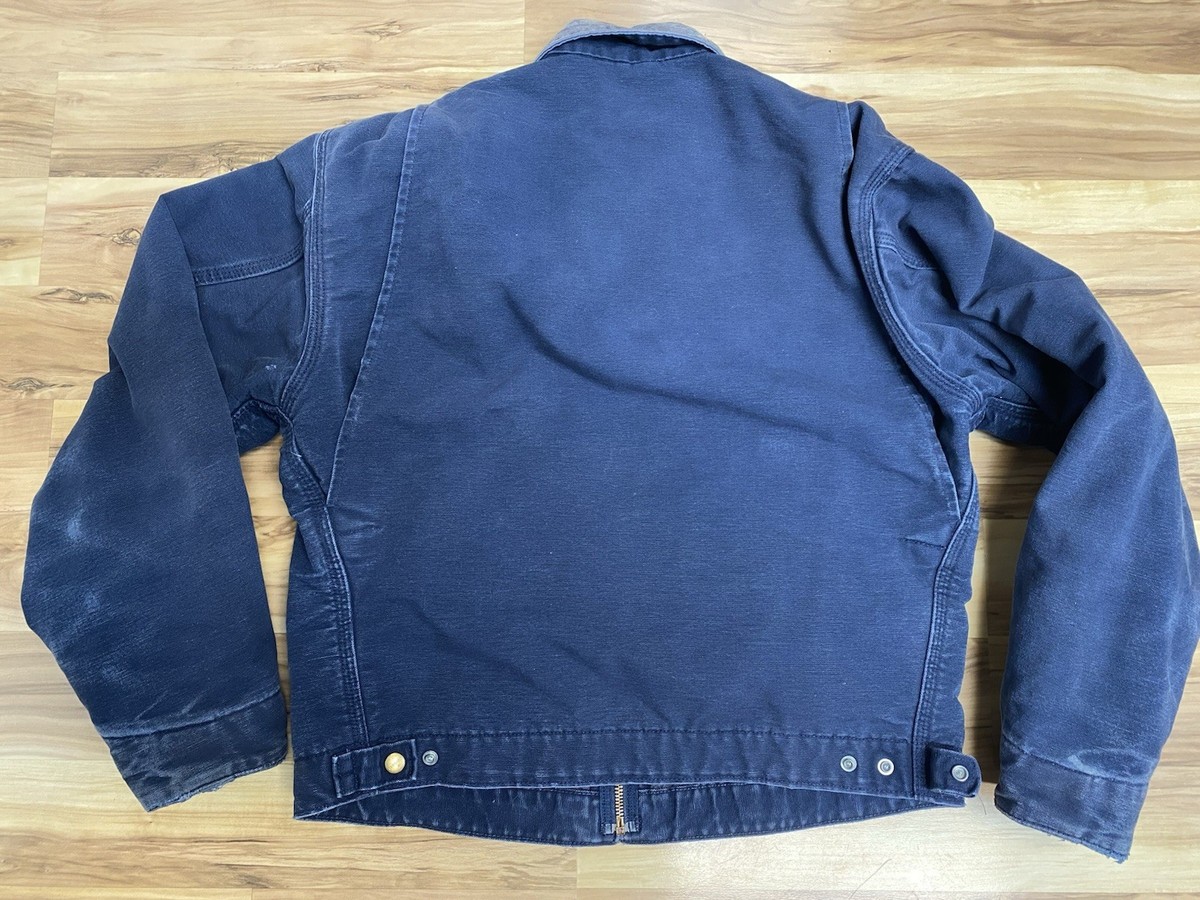Size 40 Vintage Carhartt J01 DNY Detroit Jacket Navy Blue | eBay Size 40 Vintage Carhartt J01 DNY Detroit Jacket Navy Blue | eBay