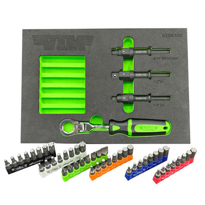VIM Tools 52-Teiliges Shake 2 Break Master Kit Mit Impact Bits S2BK100K