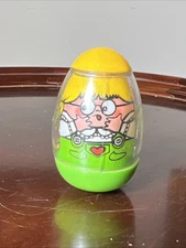 1976 Hasbro Scared Blond Girl WEEBLE Haunted House Yellow Hair, Green Clothes