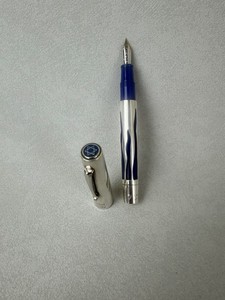 OMAS Israel Jubilee 50 Years 1948-1998 Solid Silver Fountain Pen 18K M Nib