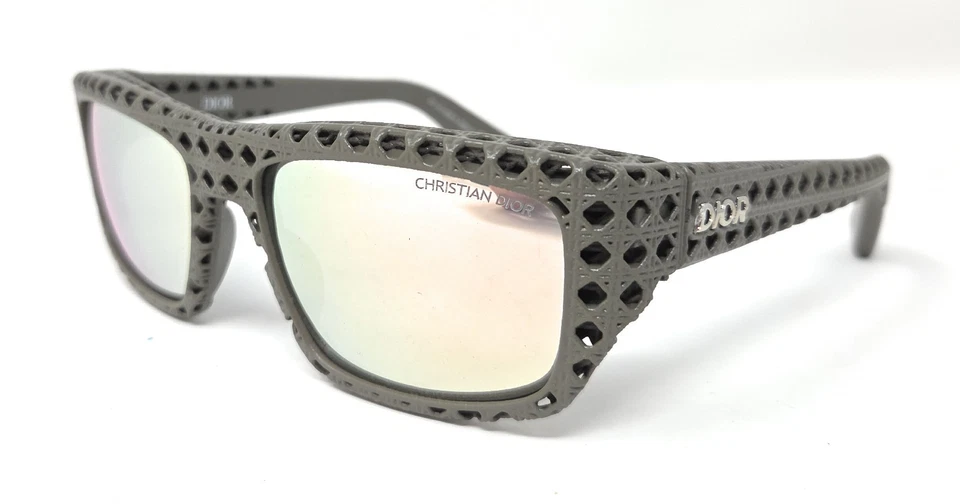 Authentic DIOR Dior3D S1I 65L4 Men's Khaki/ Pink-Silver Mirrored Sunglasses NEW - Image 2 of 4