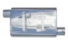 Pypes Mvs13 Muffler - Street Pro - 2-12 In Offset Inlet - 2-12 In Center