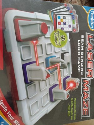 Thinkfun LASER MAZE Beam Bending Logic Board Game 2012 STEM COMPLETE
