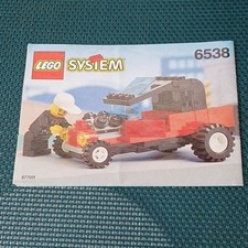 LEGO System Notice d’instructions 6538 Voiture Auto papier personnage Pilote
