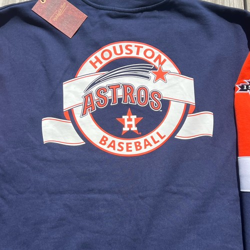 Men’s Mitchell & Ness Houston Astros All Over Print Crew Sweatshirt Large - Picture 8 of 13