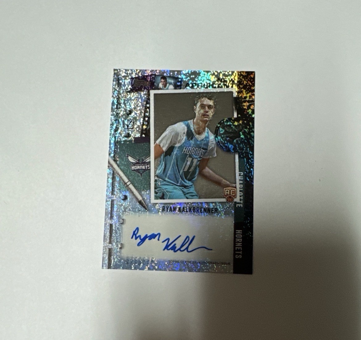 2025 Topps Ryan Kalkbrenner New Applicant Insert Rookie Holo Foil Auto (RC) SP