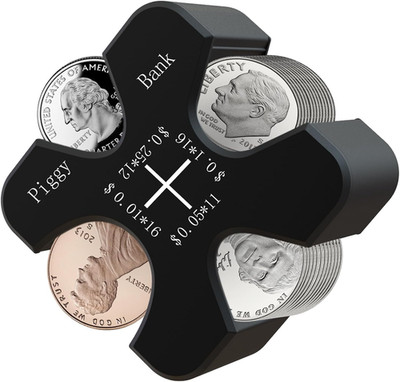 Car Coin Holder - Silicone Change Organizer for 55 Coins, Portable Storage for P