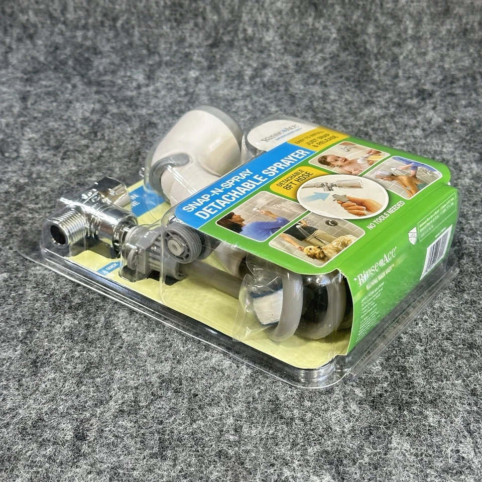 Rinse Ace Snap N Spray Detachable Sprayer Shower Head Brand New Sealed 8’ Hose - Image 4 of 4