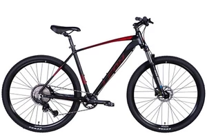 Mountain Bike Hardtail MTB 29 " Aluminium Disc Brakes Black Fh 53 CM Bicycle
