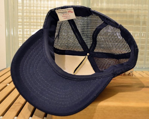 Vintage MLB Minnesota Twins Blue Snapback Mesh Trucker Hat "M" Logo - Picture 3 of 4