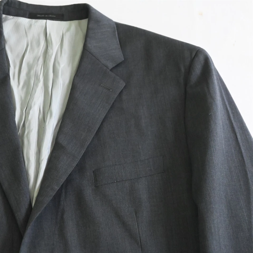 Michael Kors 50L 40x32 Gris 100% Lana Hombre Chaqueta Pantalones Traje Foto 3 de 4