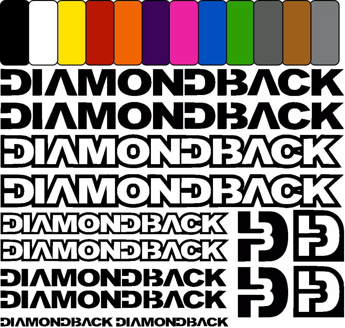 DIAMONDBACK 2 Vinyl Decal Stickers Bike set sticker Aufkleber Satz bicycle cycli