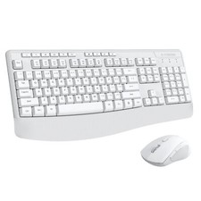 Wireless Keyboard and Mouse Combo 2.4GHz Full-Sized Ergonomic Wireless Keyboa...