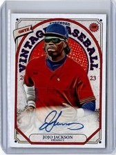 2023 Onyx Vintage Extended Blue Ink JoJo Jackson Auto (B22) A4 Yankees
