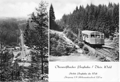 Oberweißbach Postcard Mountain Railway Thuringia Postcard used 