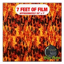 Hydrographic film Mini True Flames hydro dipping 7' x 20" hydro dip