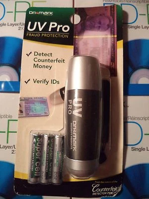 DRI MARK UVProPlus B Fraud Protection Light Detect Counterfeit Money ID Stamps