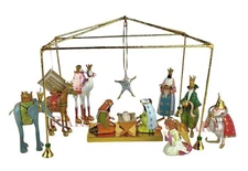 Mackenzie-Childs Patience Brewster Nativity Mini Figures Introduction Set of 13