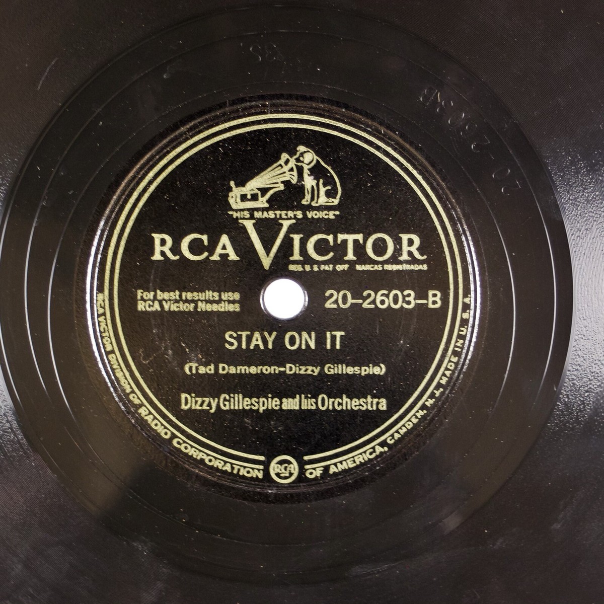 Hits&Hits　1970-1993 DIZZY GILLESPIE: Two Bass Hit US RCA Victor 20-2603 Jazz 78 E- | eBay