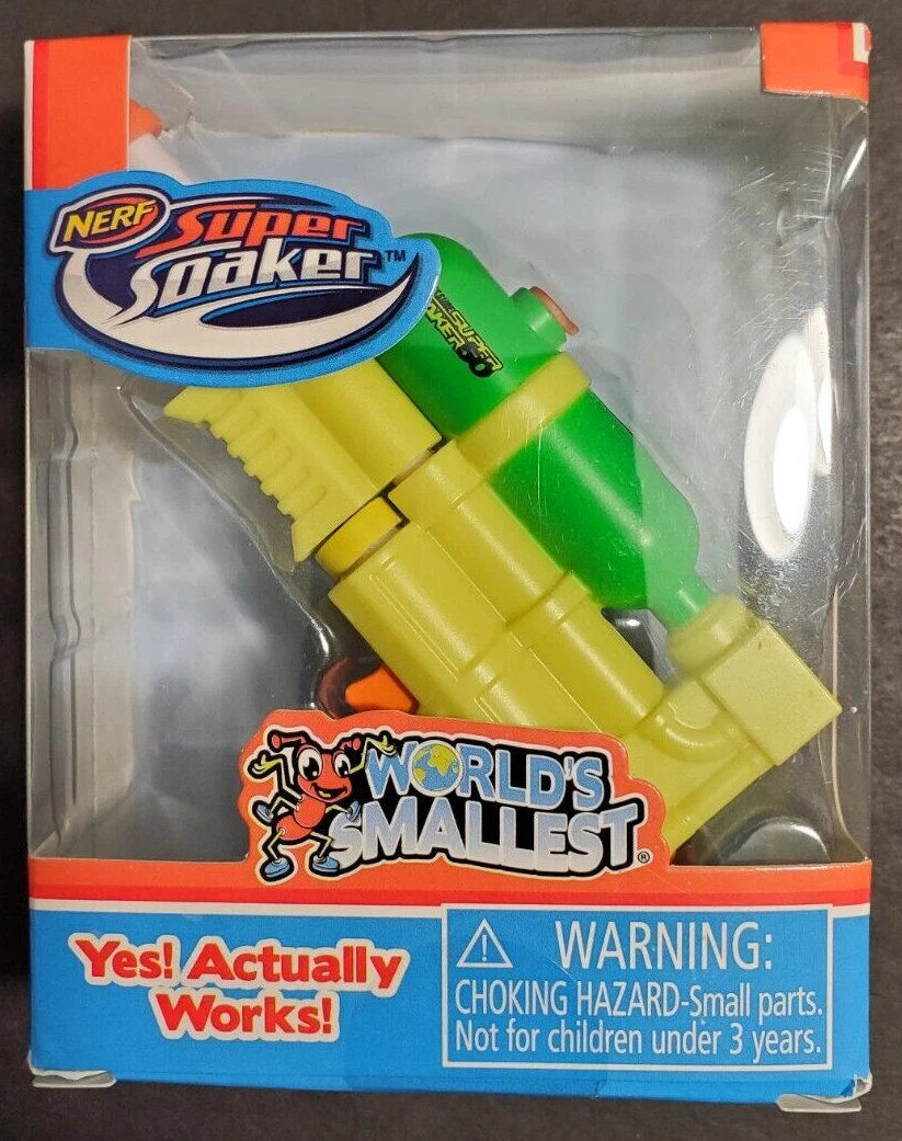 World s Smallest NERF SUPER SOAKER Collectible Mini Toy in Box