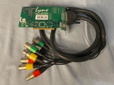 Lynx LynxTWO -A-G PCI Audio Sound Card w. breakout cable - Good condition!
