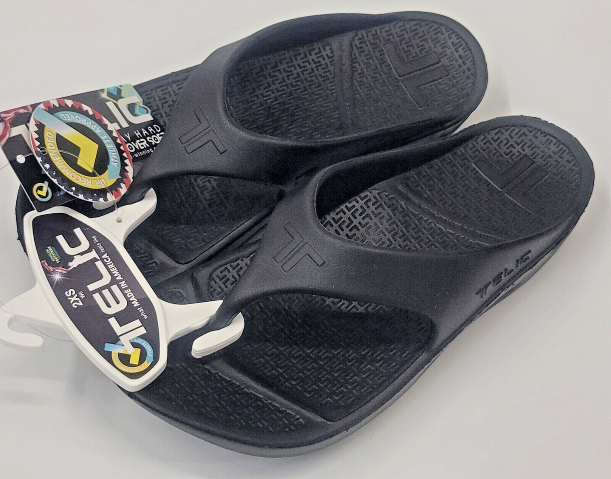 TELIC Recovery Arch Support Sandals Flip Flops - NAVY- Mens‎ XL 11 NEW Telic Arch Support Pain Relief Energy Flip Flops – Forza Sports main image 4
